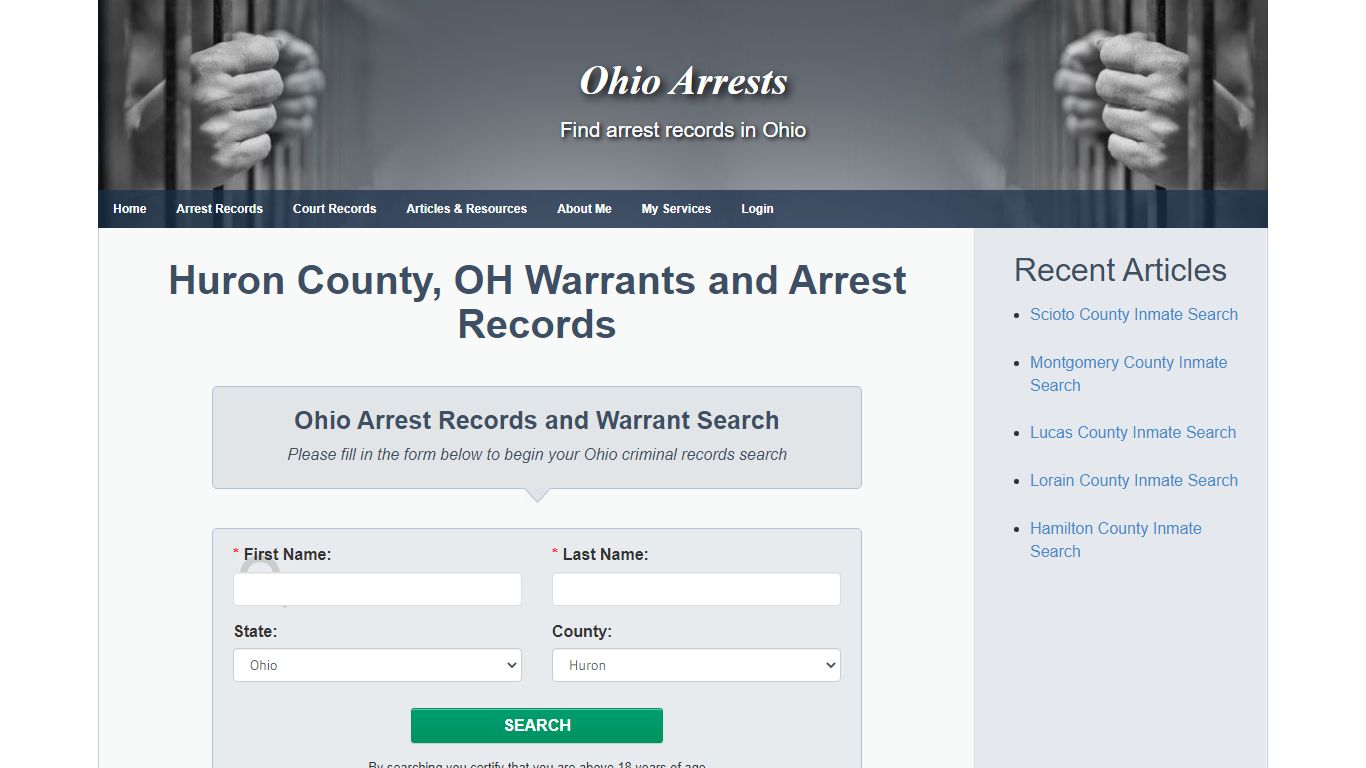 Huron County, OH Warrants and Arrest Records - Ohio Arrests